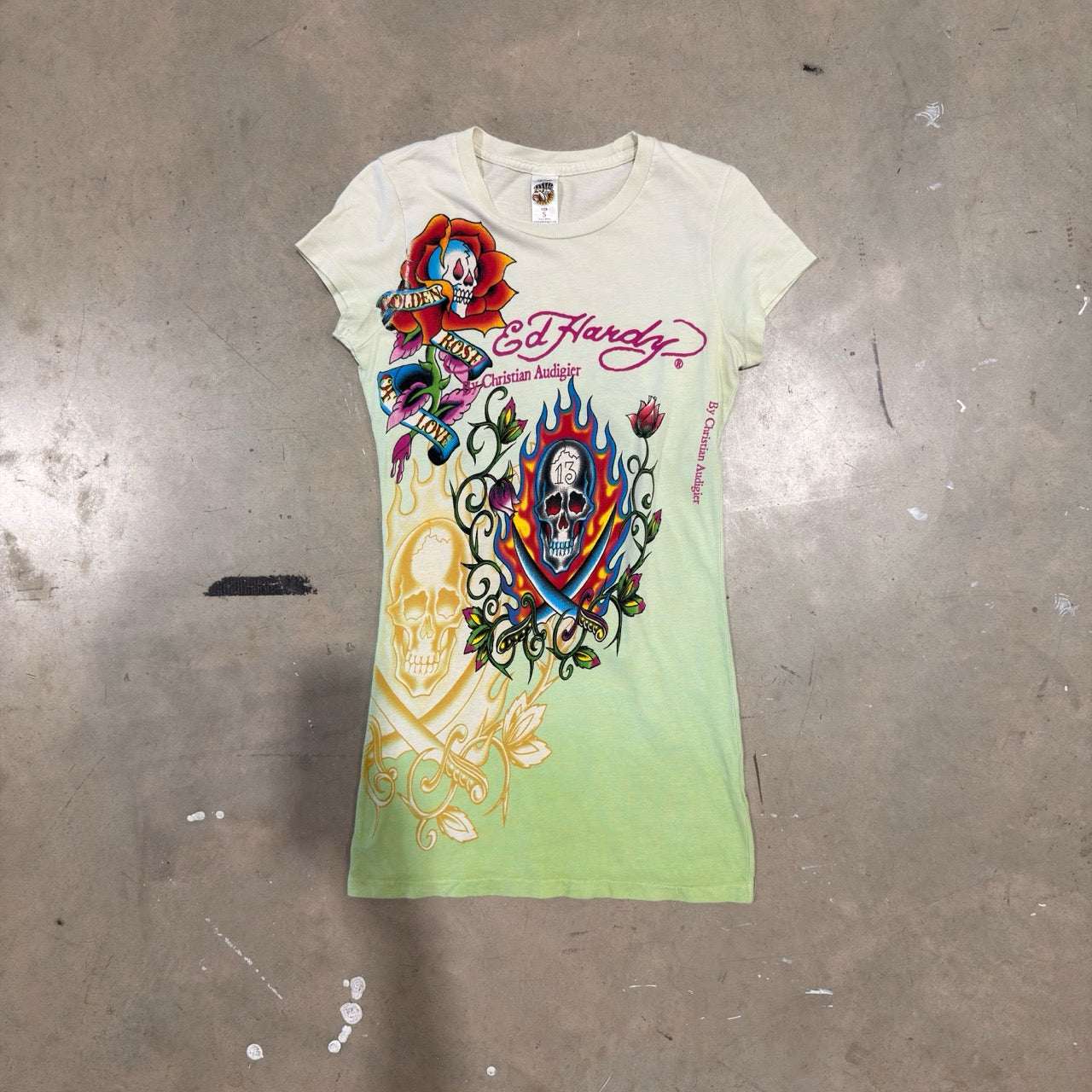 Ed Hardy Long Green Tee