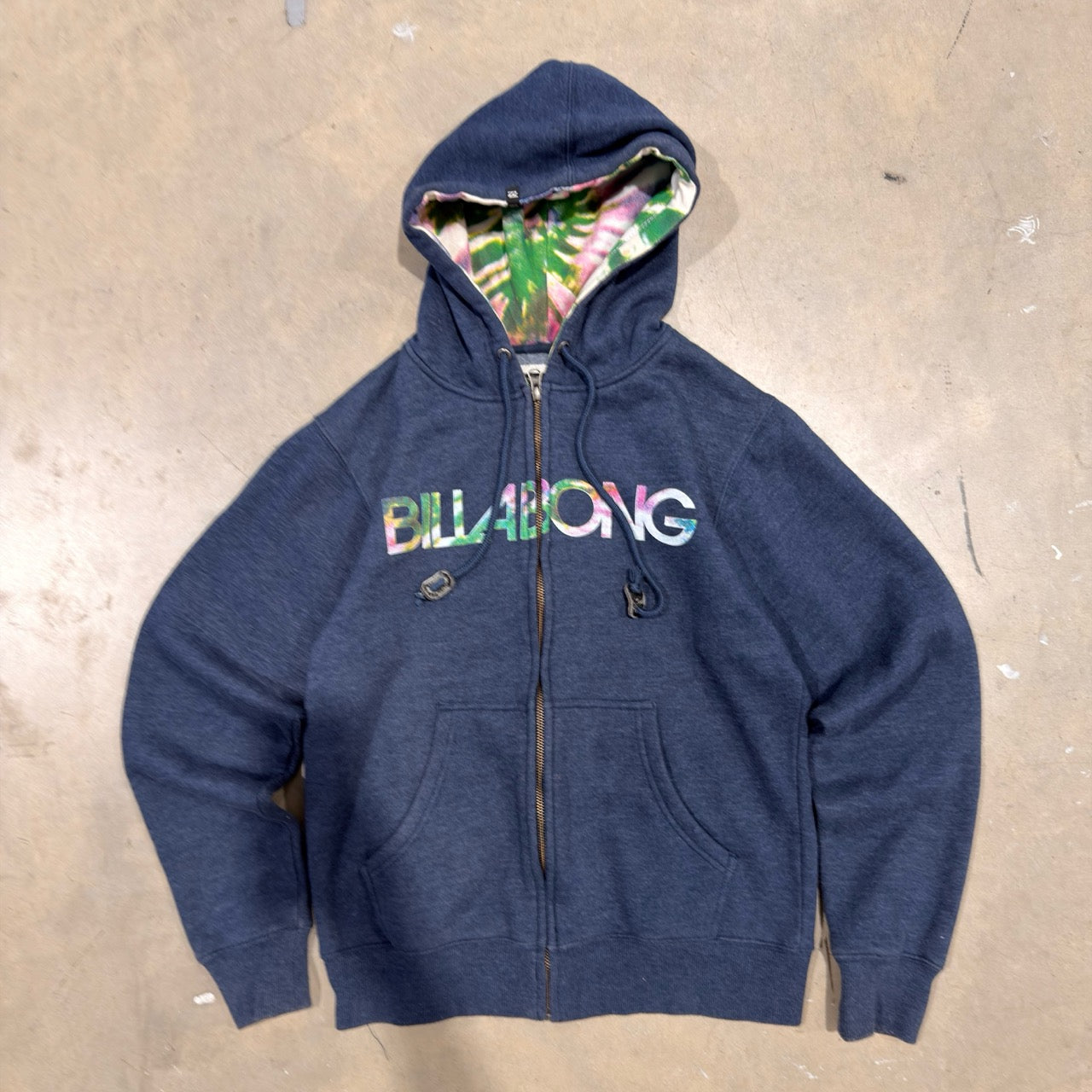 Billabong Blue Zip-Up Hoodie