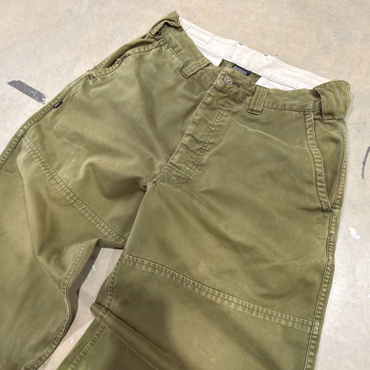 Green Wide-Leg Trousers
