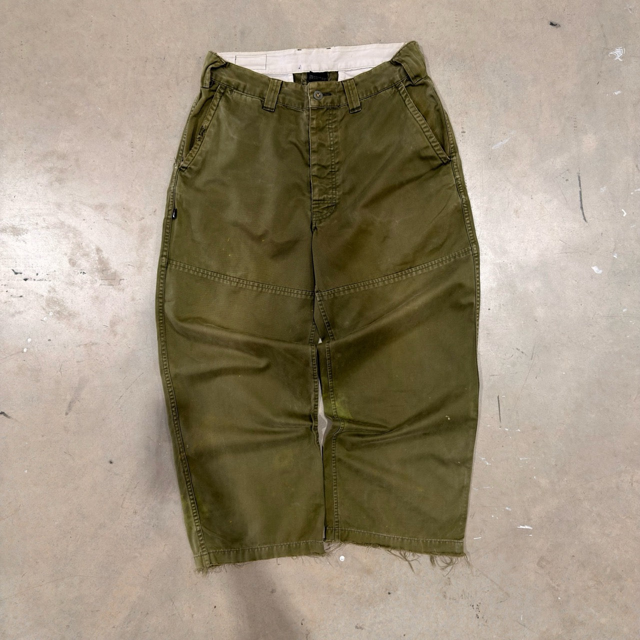 Green Wide-Leg Trousers