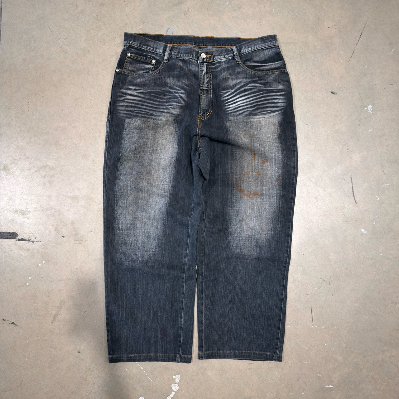 E&Q Black Baggy Jeans