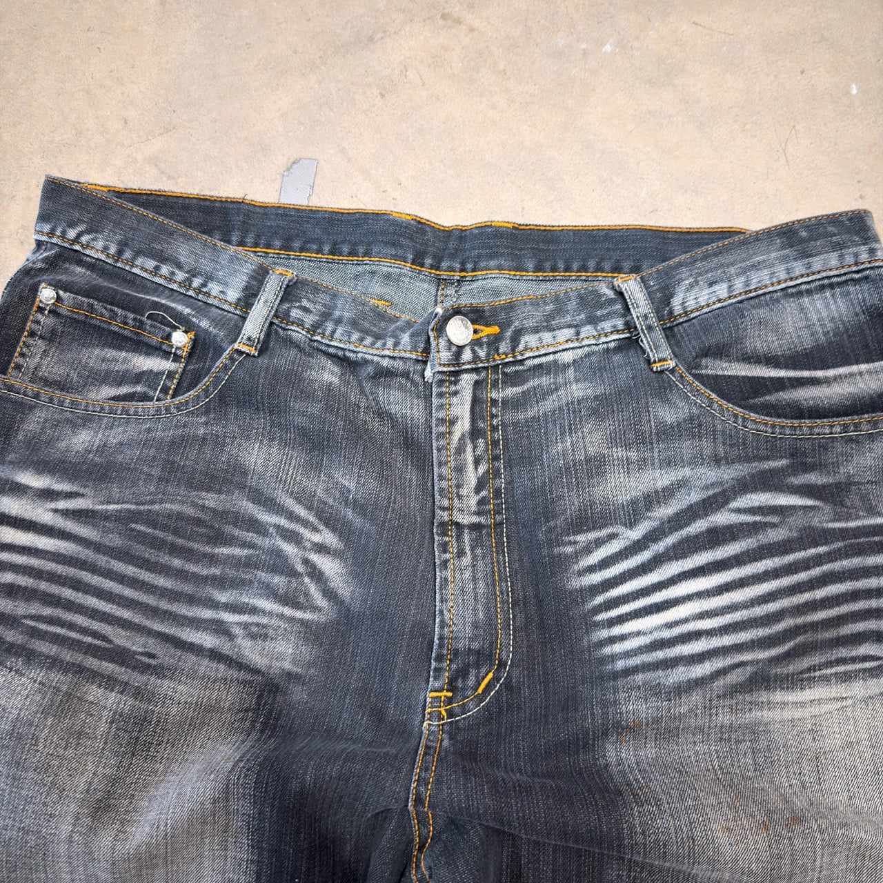 E&Q Black Baggy Jeans