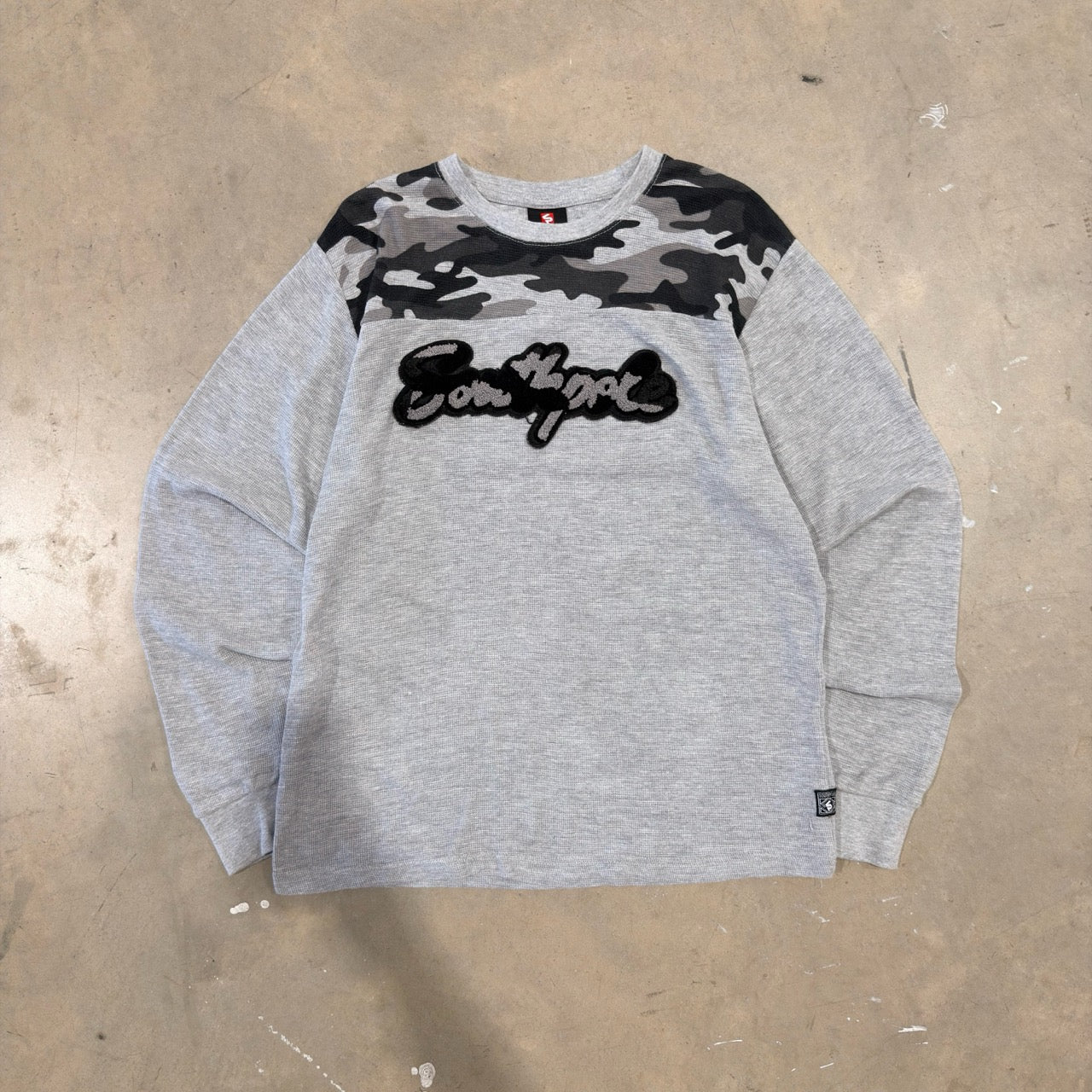 South Pole Grey Waffle Long Sleeve