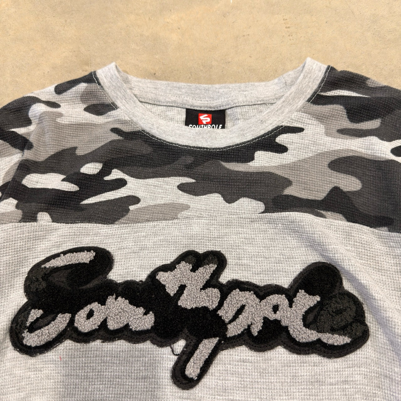 South Pole Grey Waffle Long Sleeve