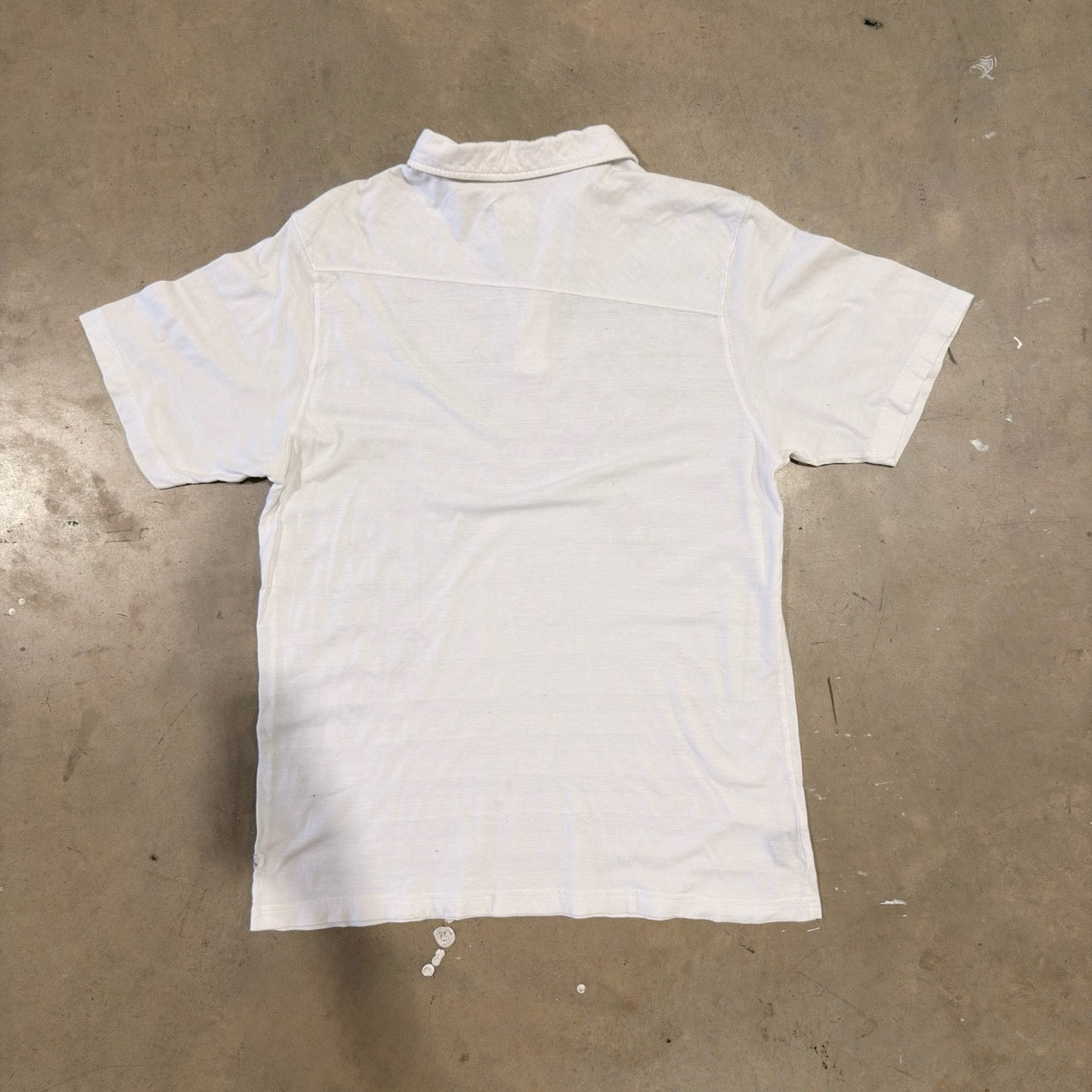 Billabong White Graphic Polo